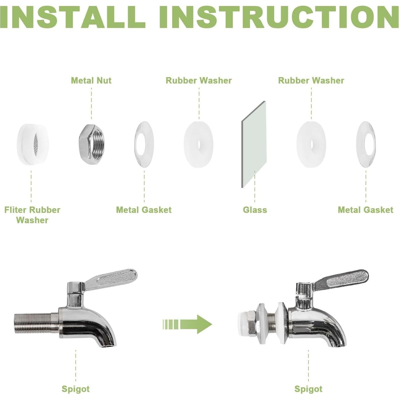 Dispensador de Bebidas de Vidrio G2 GO2GETHER Ovalado 7.57L 2 Pack