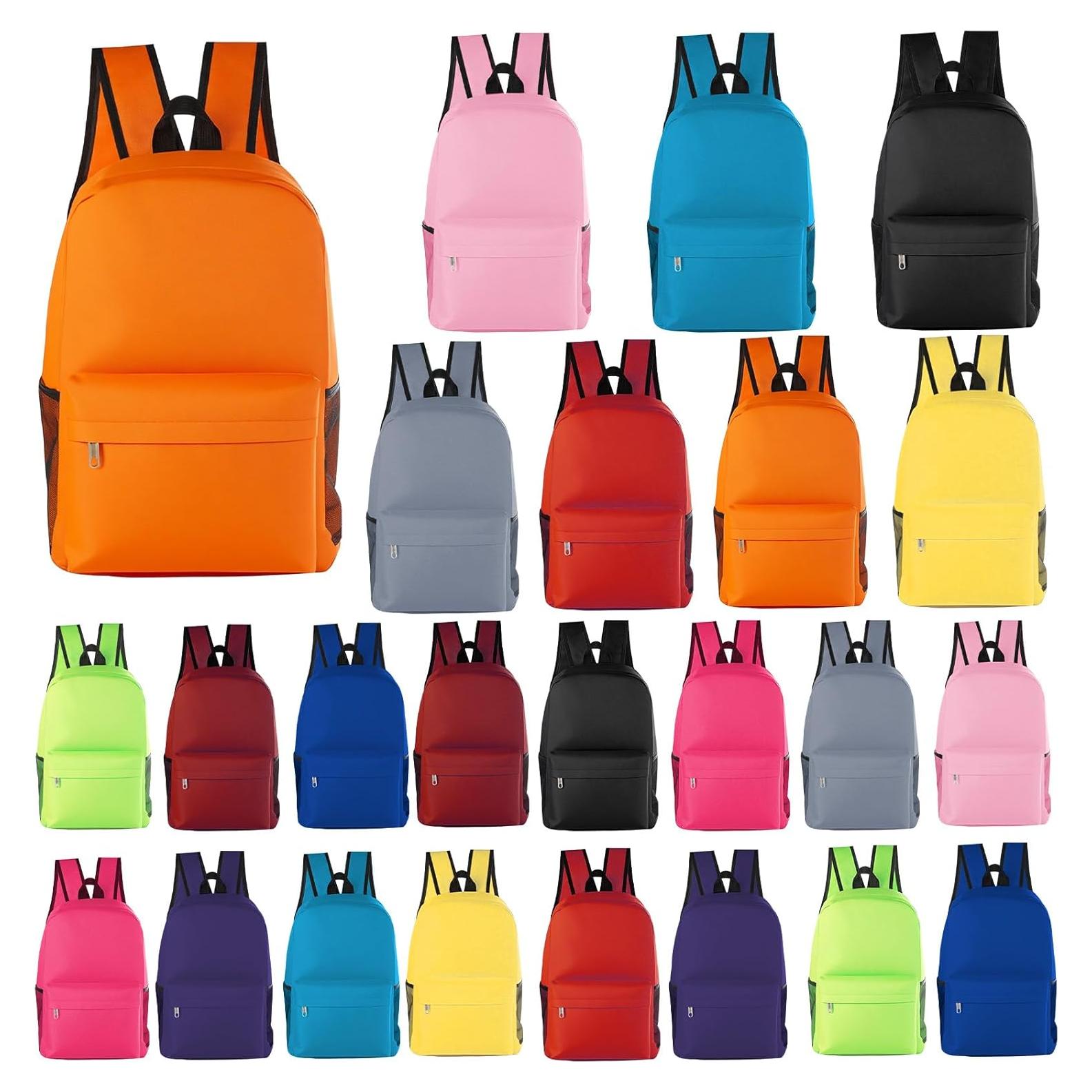 Paquete de 24 mochilas escolares Tevxj 43 cm coloridas