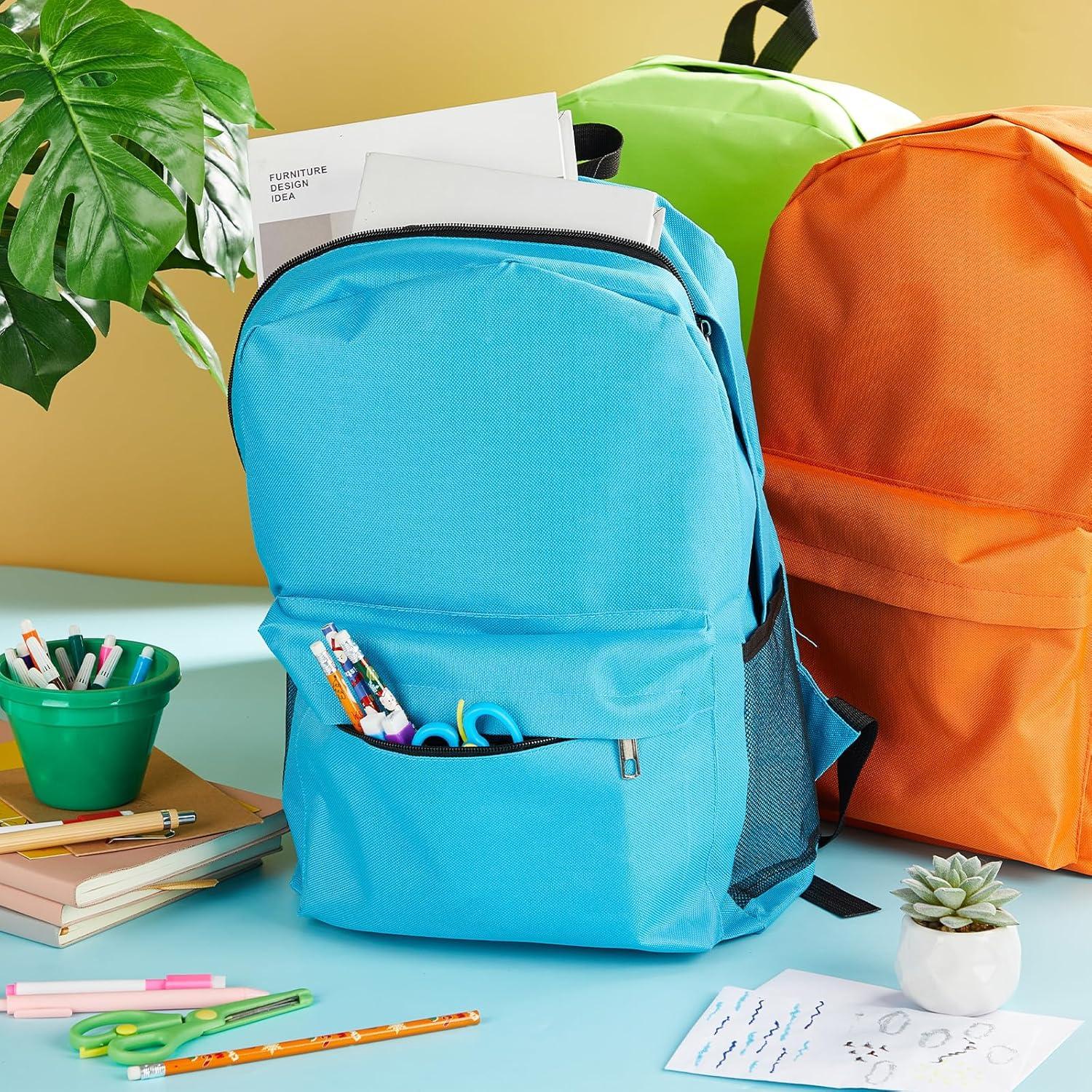 Paquete de 24 mochilas escolares Tevxj 43 cm coloridas