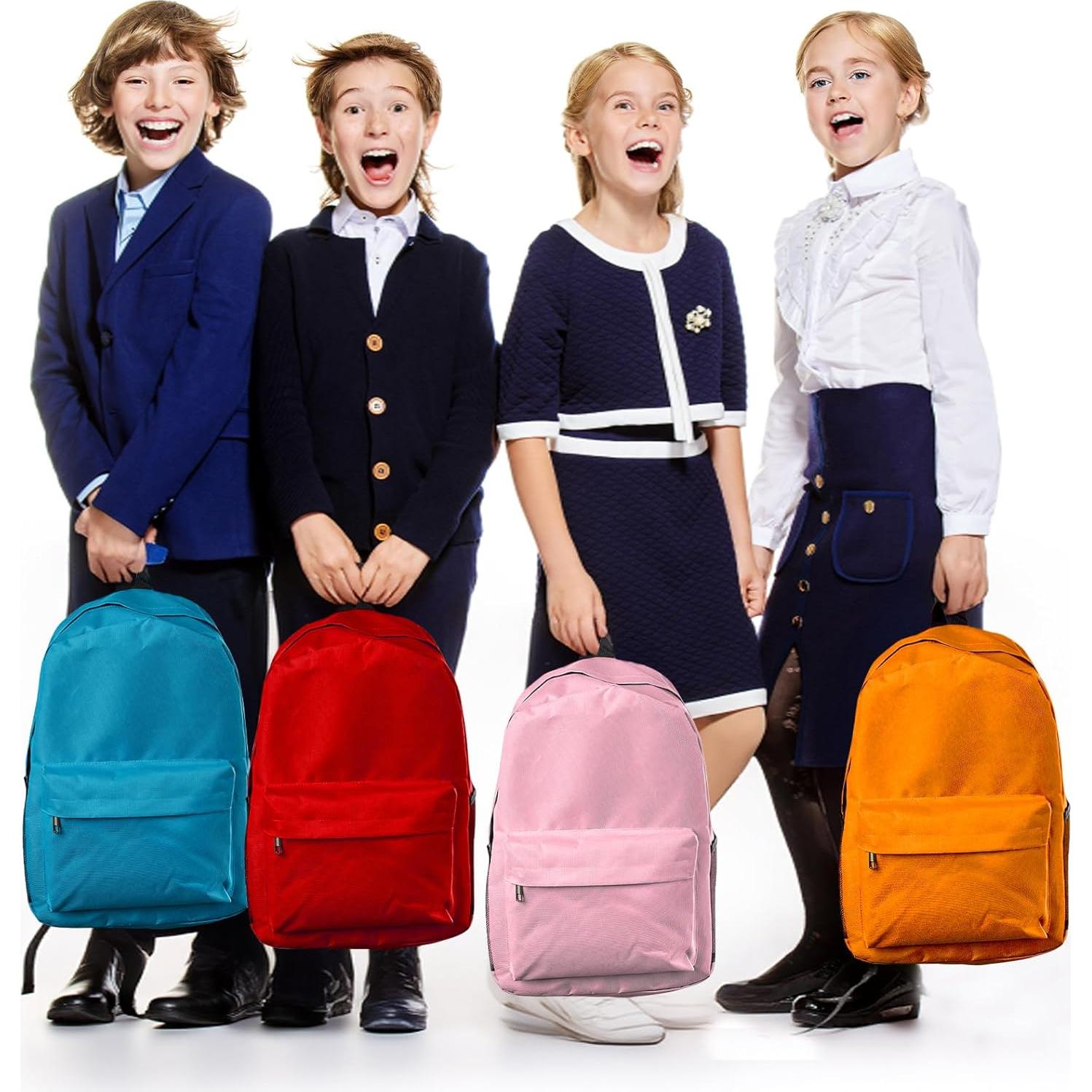 Paquete de 24 mochilas escolares Tevxj 43 cm coloridas