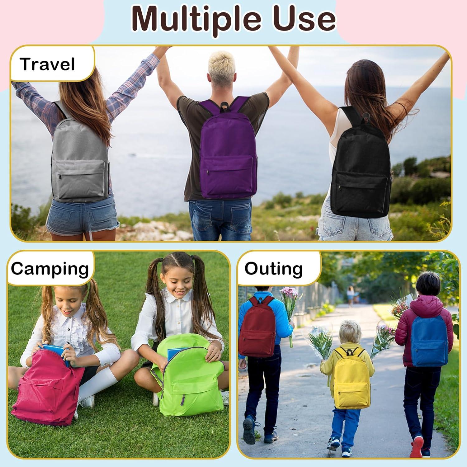 Paquete de 24 mochilas escolares Tevxj 43 cm coloridas