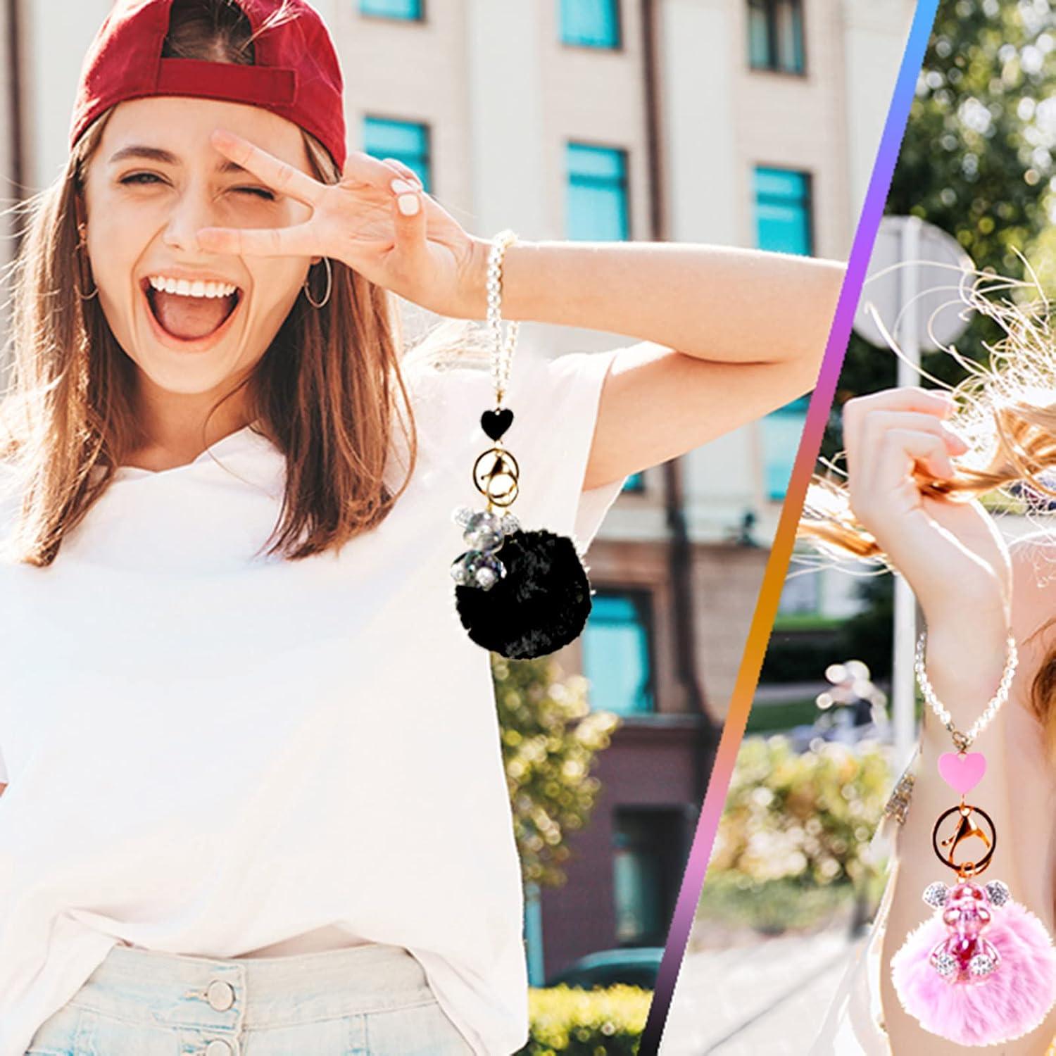 Llavero Kawaii de Oso de Peluche YOU WIZV para Mujeres 8.9 cm