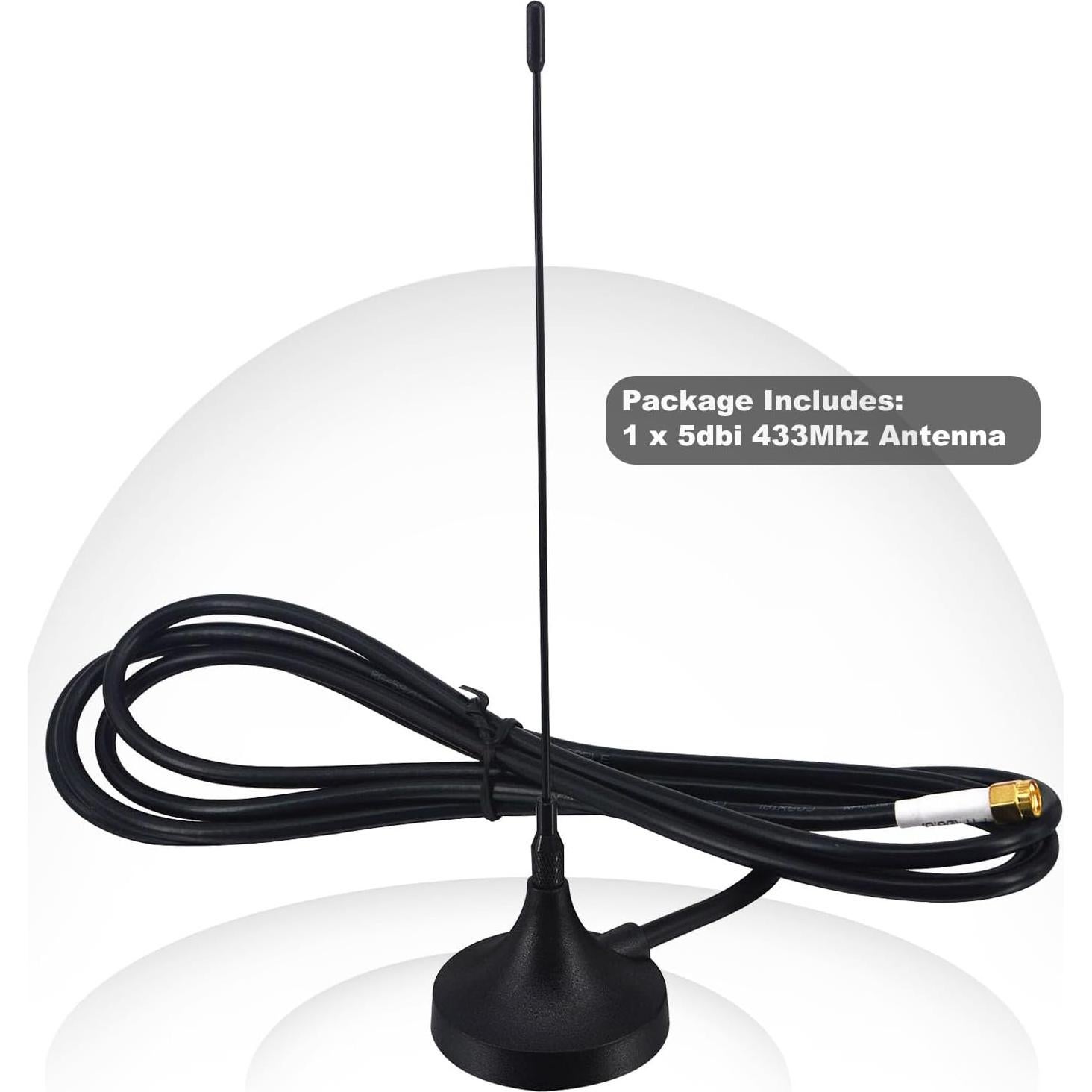 Antena 433 MHz Kaunosta 5dBi Omnidireccional 2M SMA