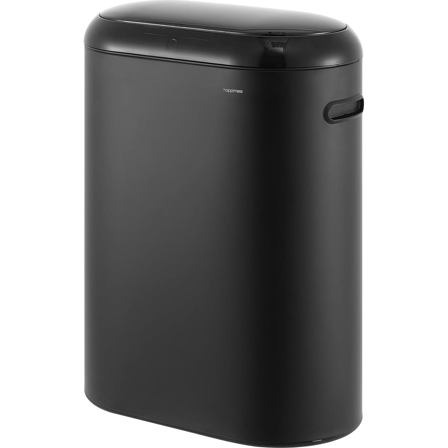 Bote de Basura Slim Ovalado Happimess HPM1016B 50L Negro