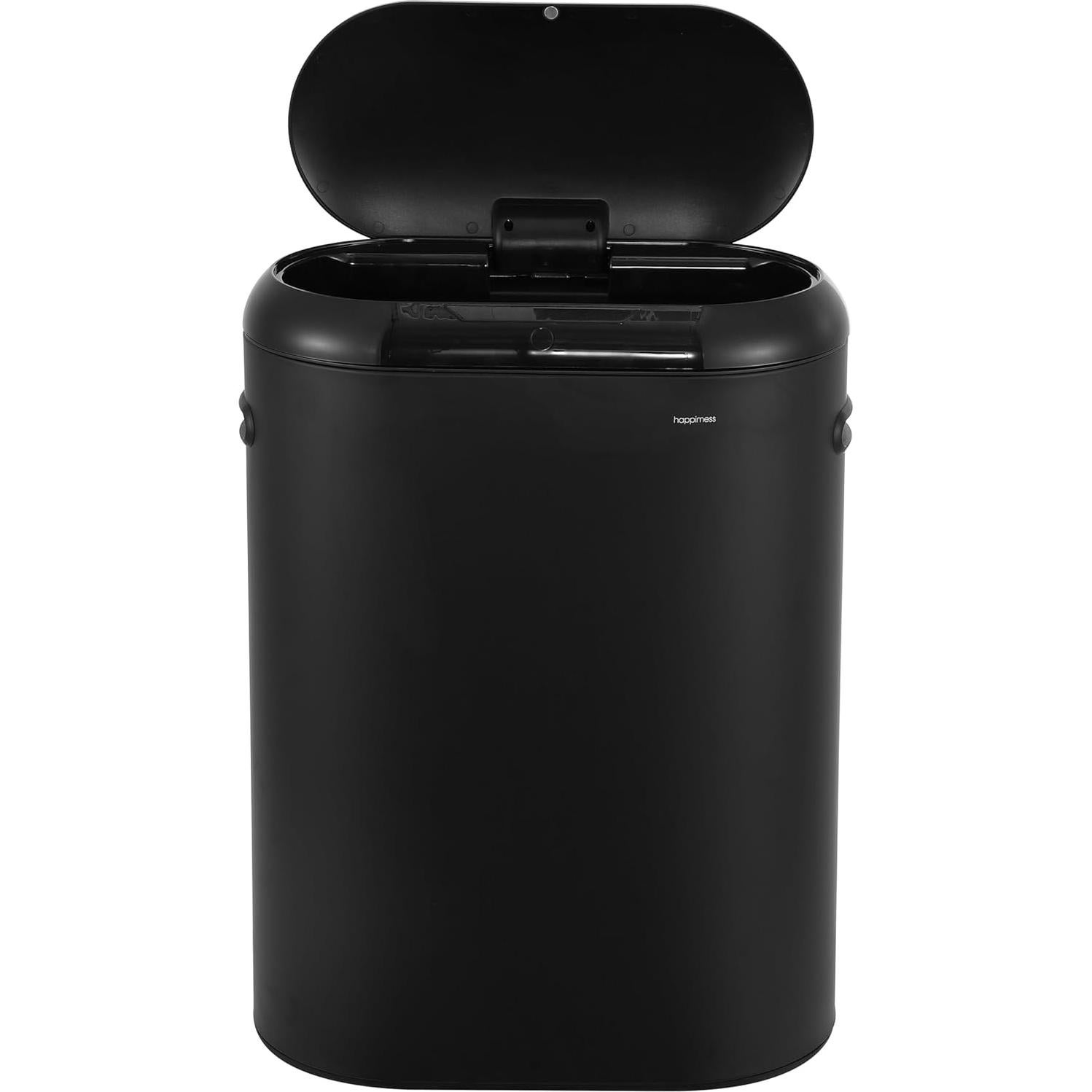 Bote de Basura Slim Ovalado Happimess HPM1016B 50L Negro