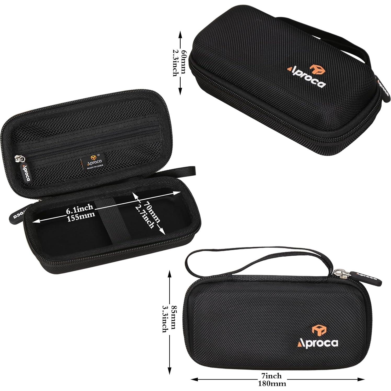 Funda de Viaje Dura Negra Aproca para Irrigador Dental Mini