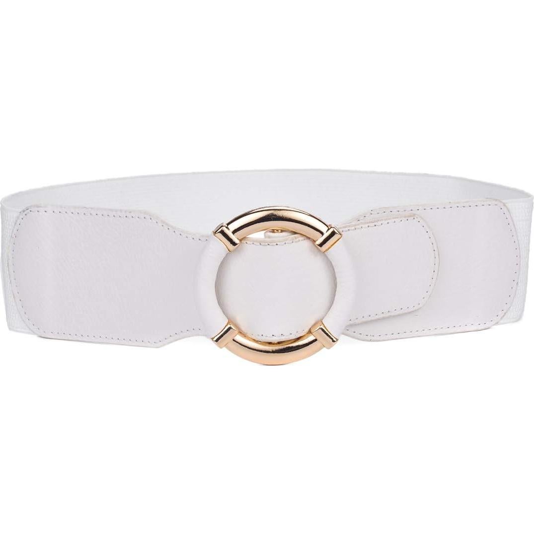 Cinturón Elástico para Mujeres Beltox Vintage de Cuero PU