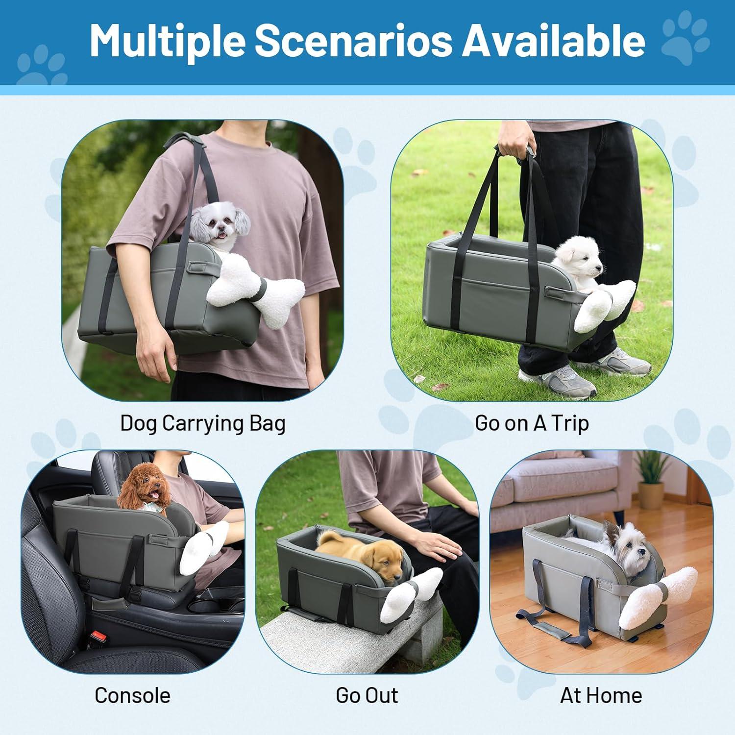 Asiento Elevador para Perros BUMUBI Gris - Soporta 4.9kg