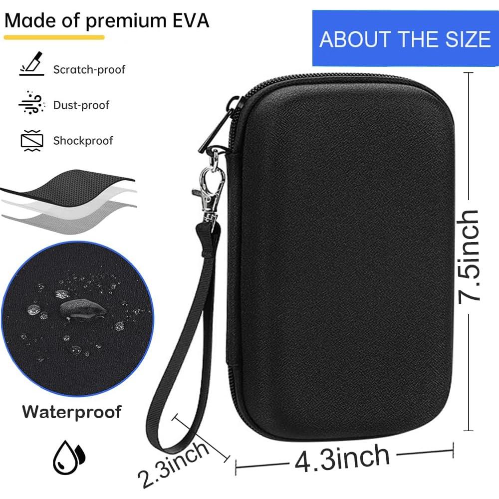 Funda Organizadora Electrónica Dura CAAORDKSO Negra 19.05x10.92cm