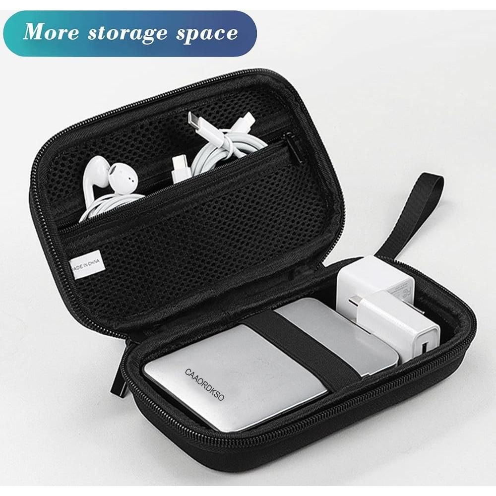 Funda Organizadora Electrónica Dura CAAORDKSO Negra 19.05x10.92cm