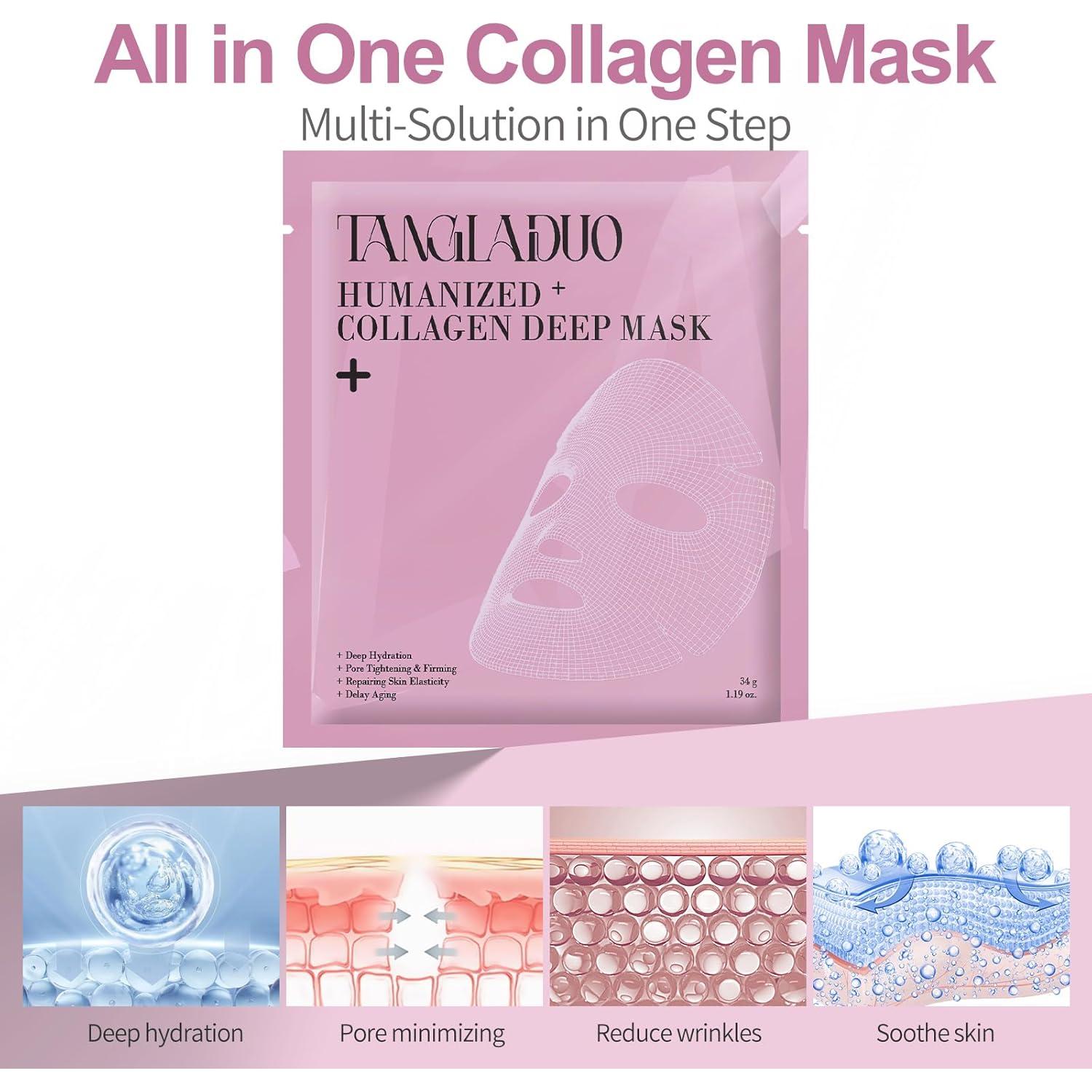 Mascarilla Hidrogel TANGLADUO Colágeno Antienvejecimiento 1 Pcs