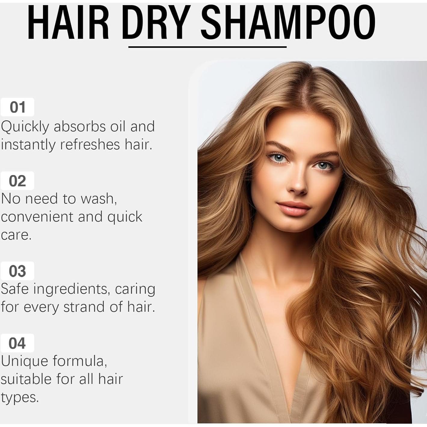 Champú Seco Natural ZYAHHFAC 150ml Voluminizador para Cabello