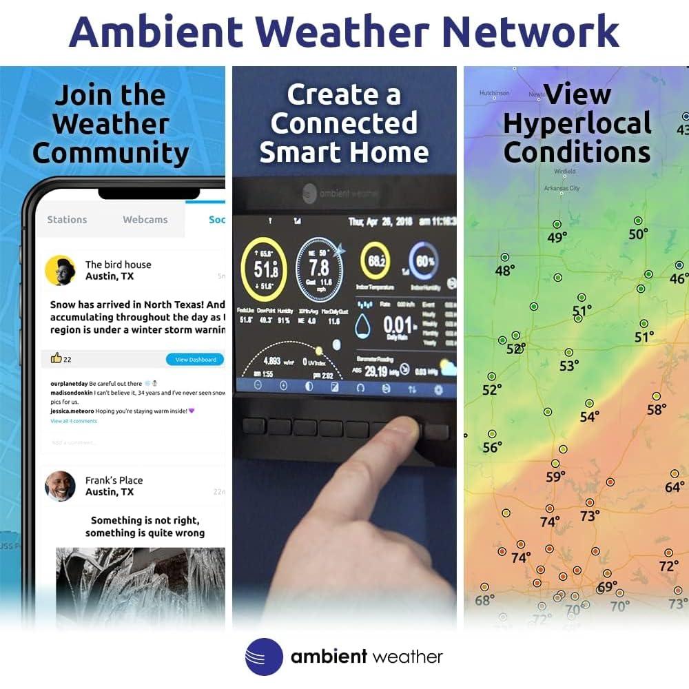 Detector de Fugas Ambient Weather WH31LA para Estaciones Meteorológicas