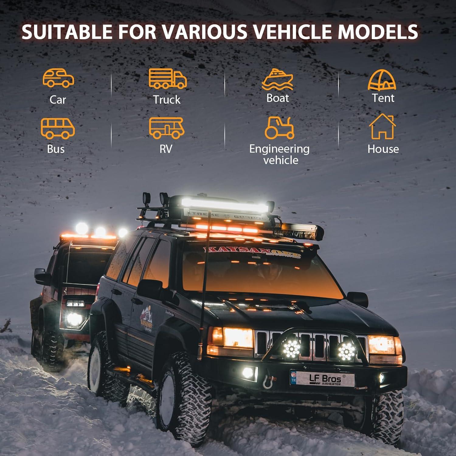 Calentador Diésel LF Bros N2 5kW 110V/12V/24V Control Remoto