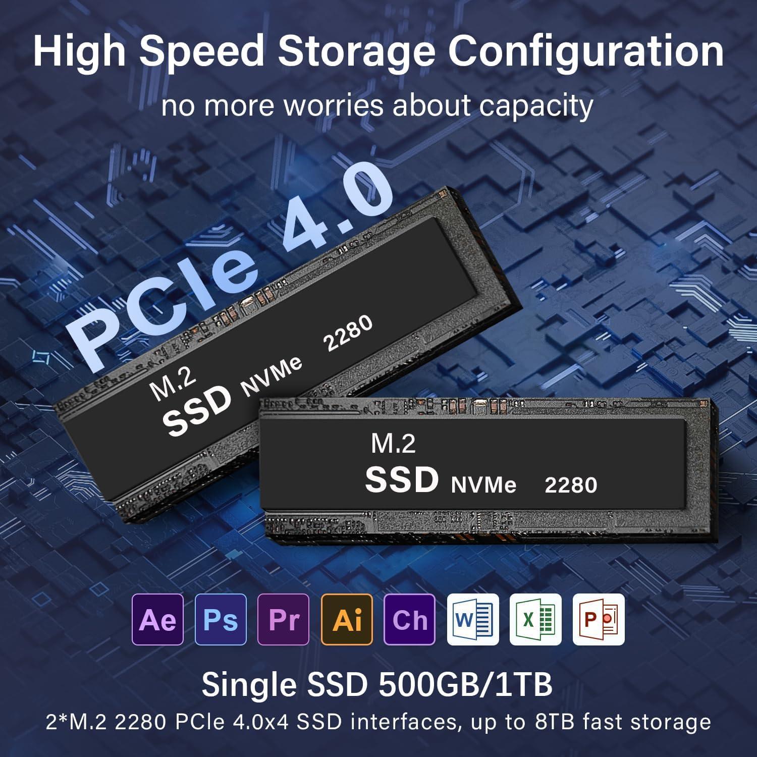 Mini PC Beelink EQI12, Intel Core i5-1235U, 32GB RAM, 500GB SSD