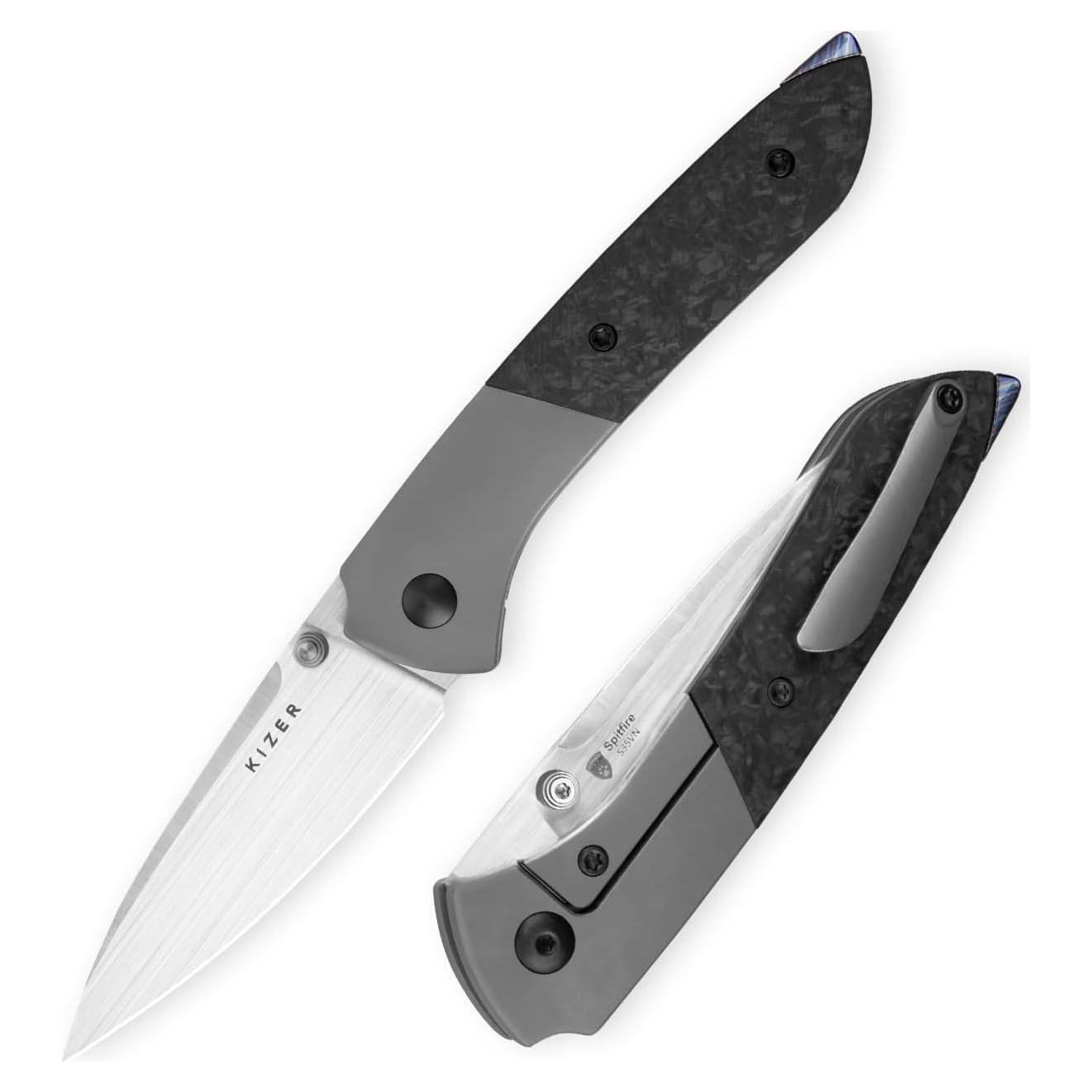 Cuchillo de bolsillo Kizer Spitfire EDC 7.95 cm S35VN Plegable