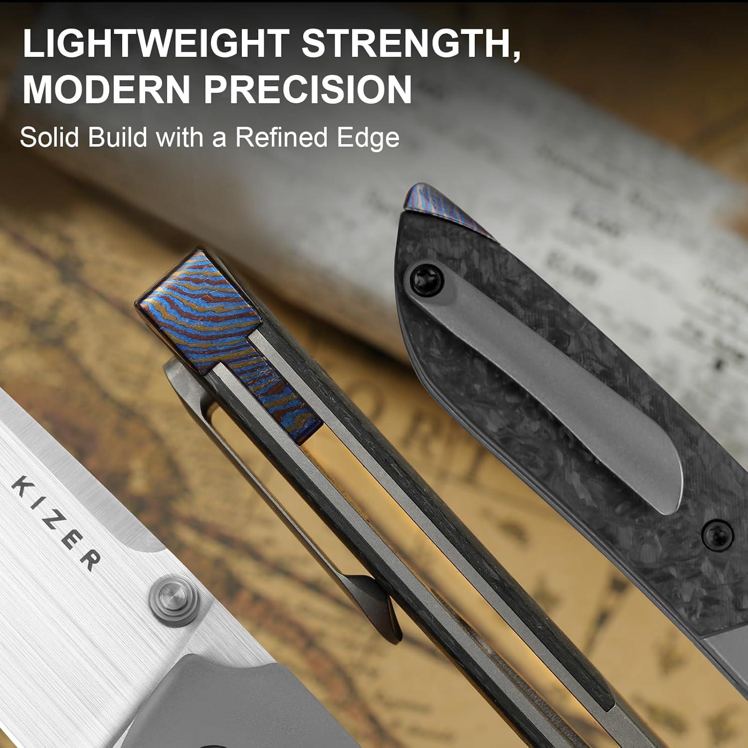 Cuchillo de bolsillo Kizer Spitfire EDC 7.95 cm S35VN Plegable