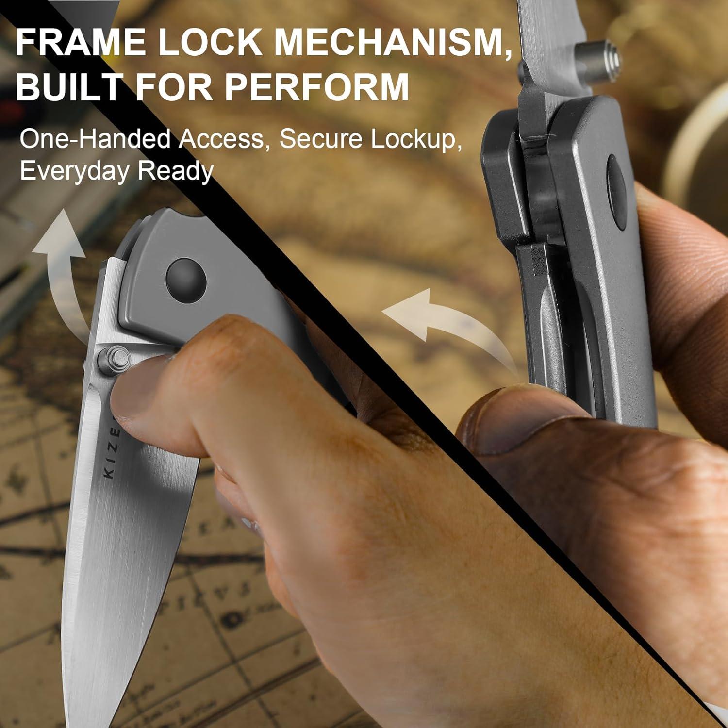 Cuchillo de bolsillo Kizer Spitfire EDC 7.95 cm S35VN Plegable