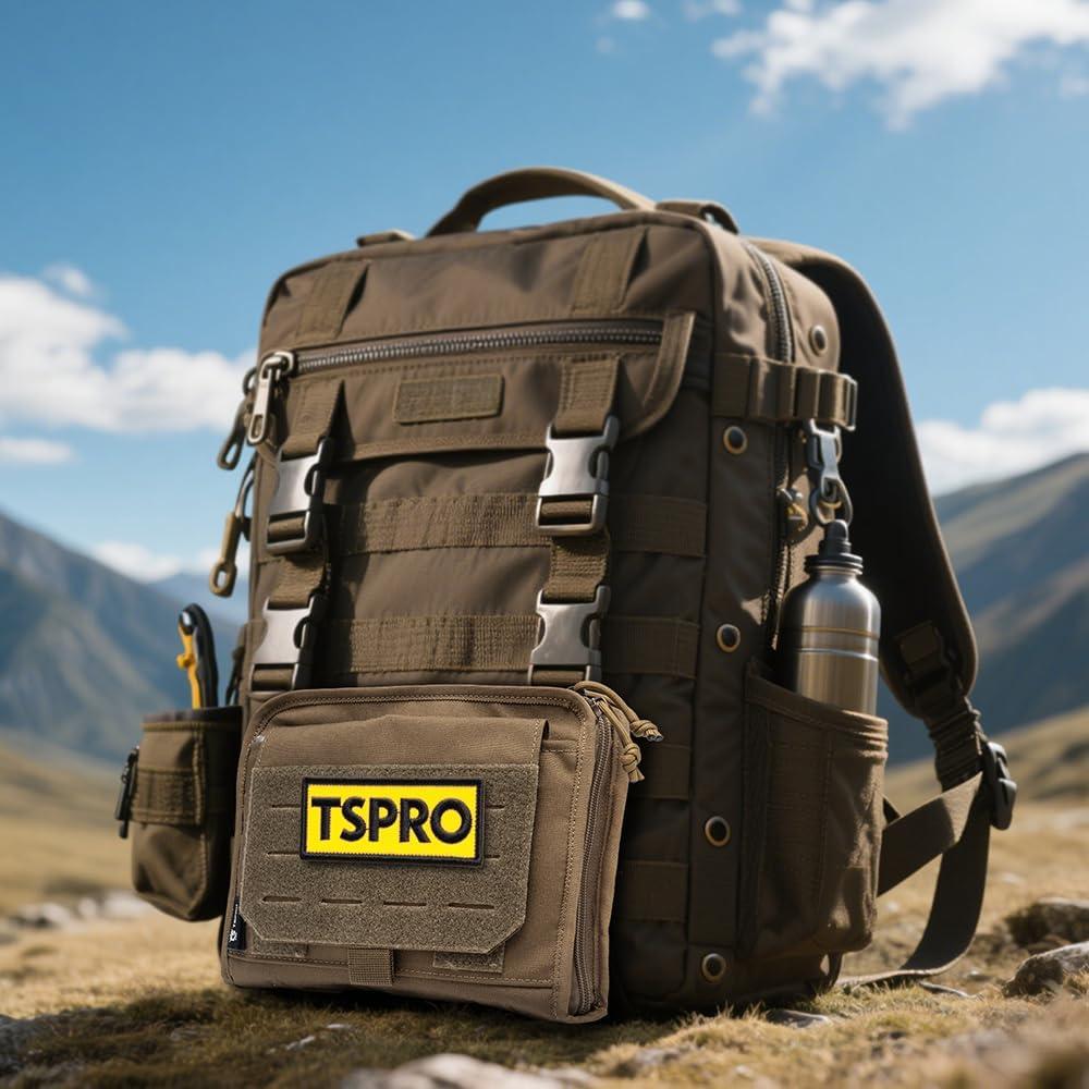 Pouch Táctico TSPRO EDC Molle 22x17x37 cm Caqui
