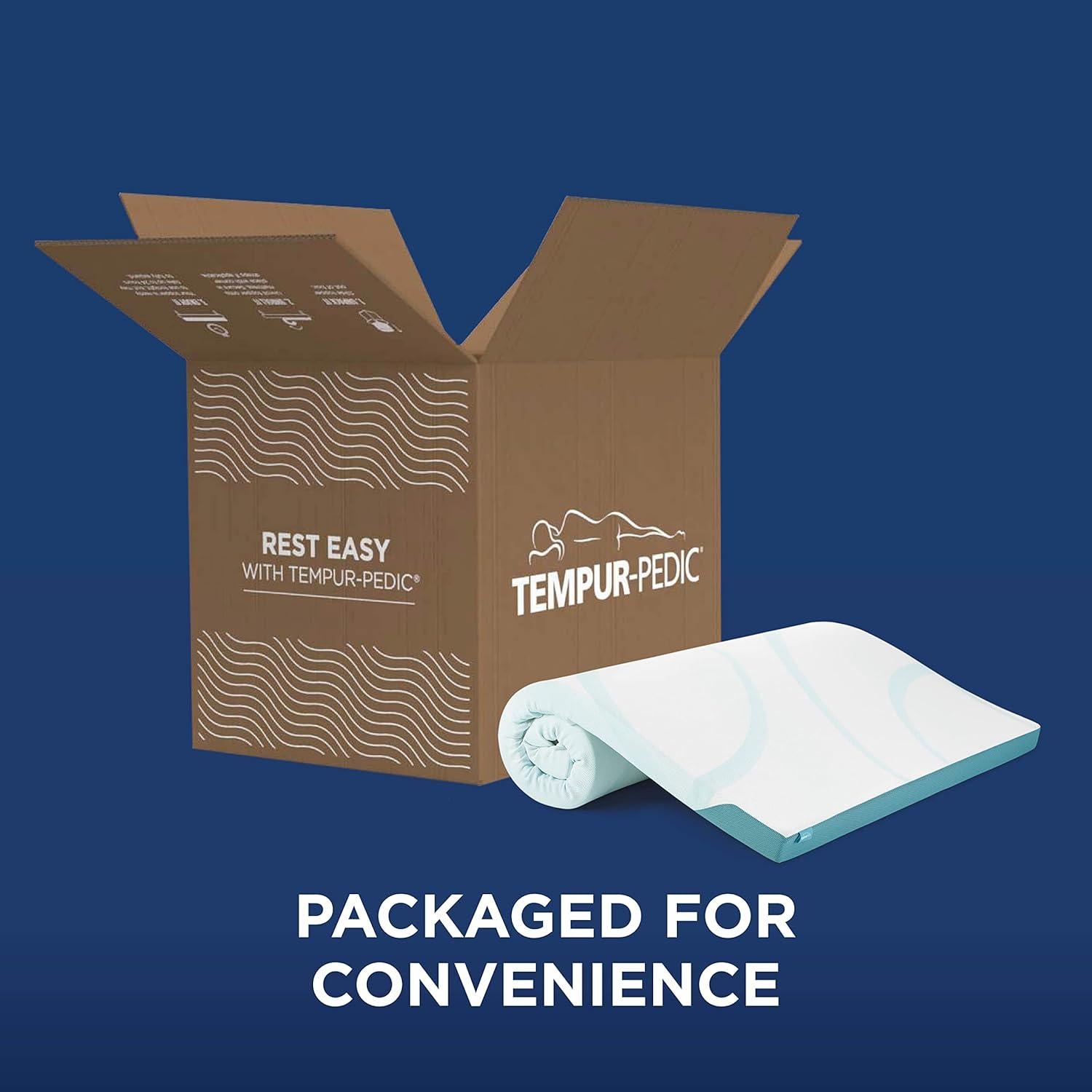 Colchón Topper Tempur-Pedic Doble 3" Enfriamiento Espuma