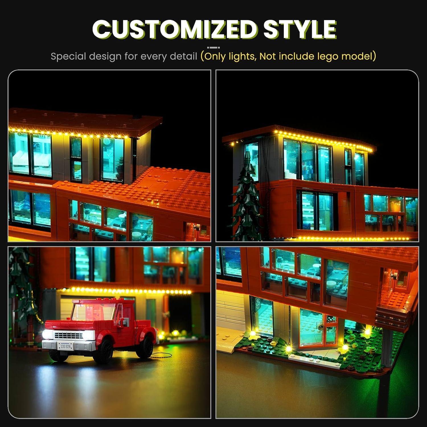 Kit de Luz LED para Lego Crepúsculo Casa Cullen 21354