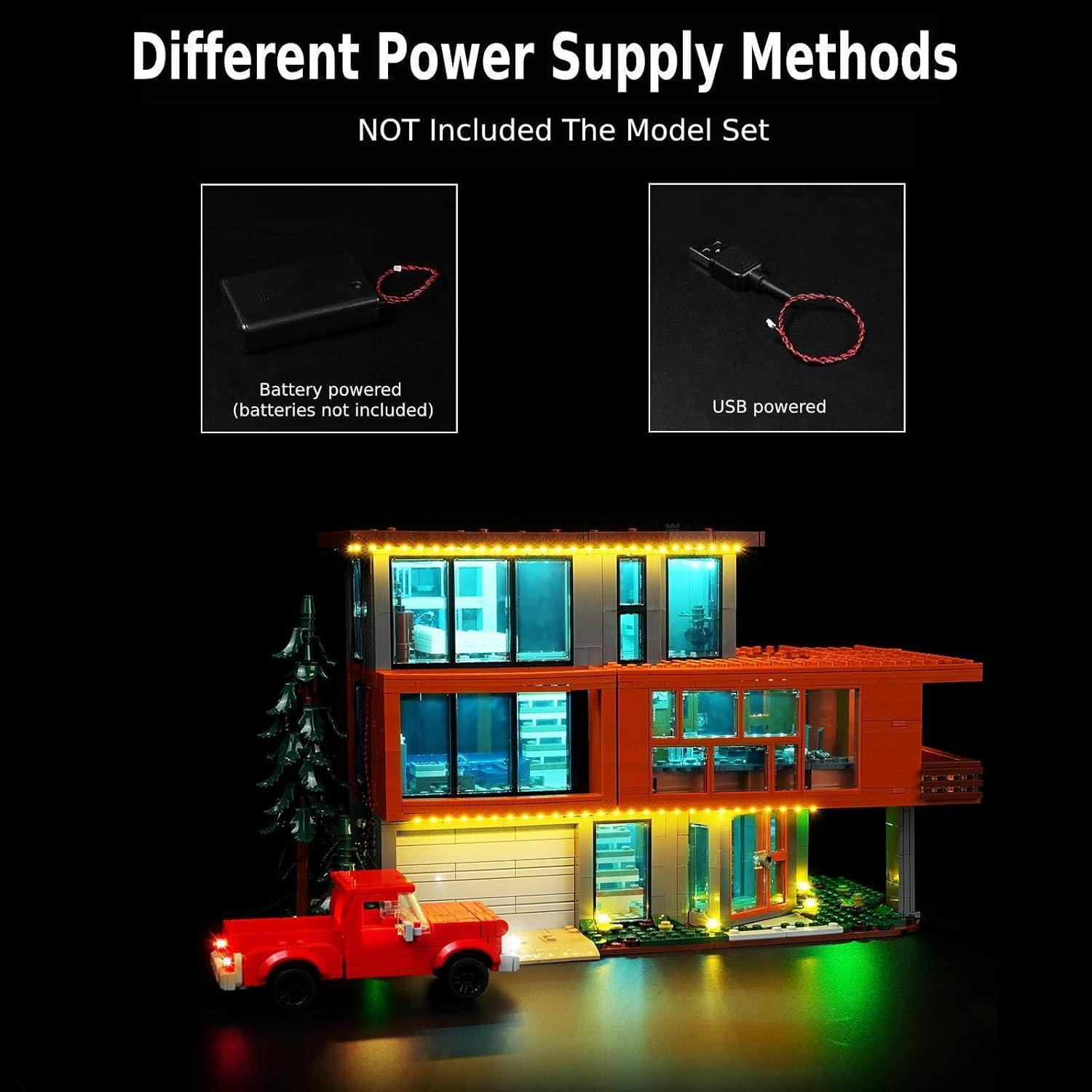 Kit de Luz LED para Lego Crepúsculo Casa Cullen 21354