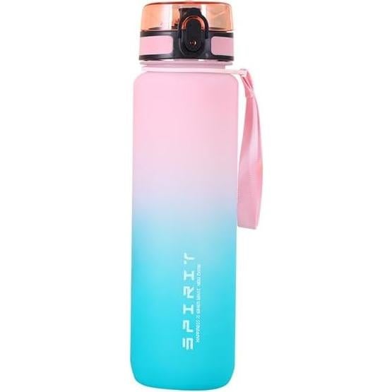 Botella de Agua Deportiva Spirit Rosa 0.95L a Prueba de Fugas