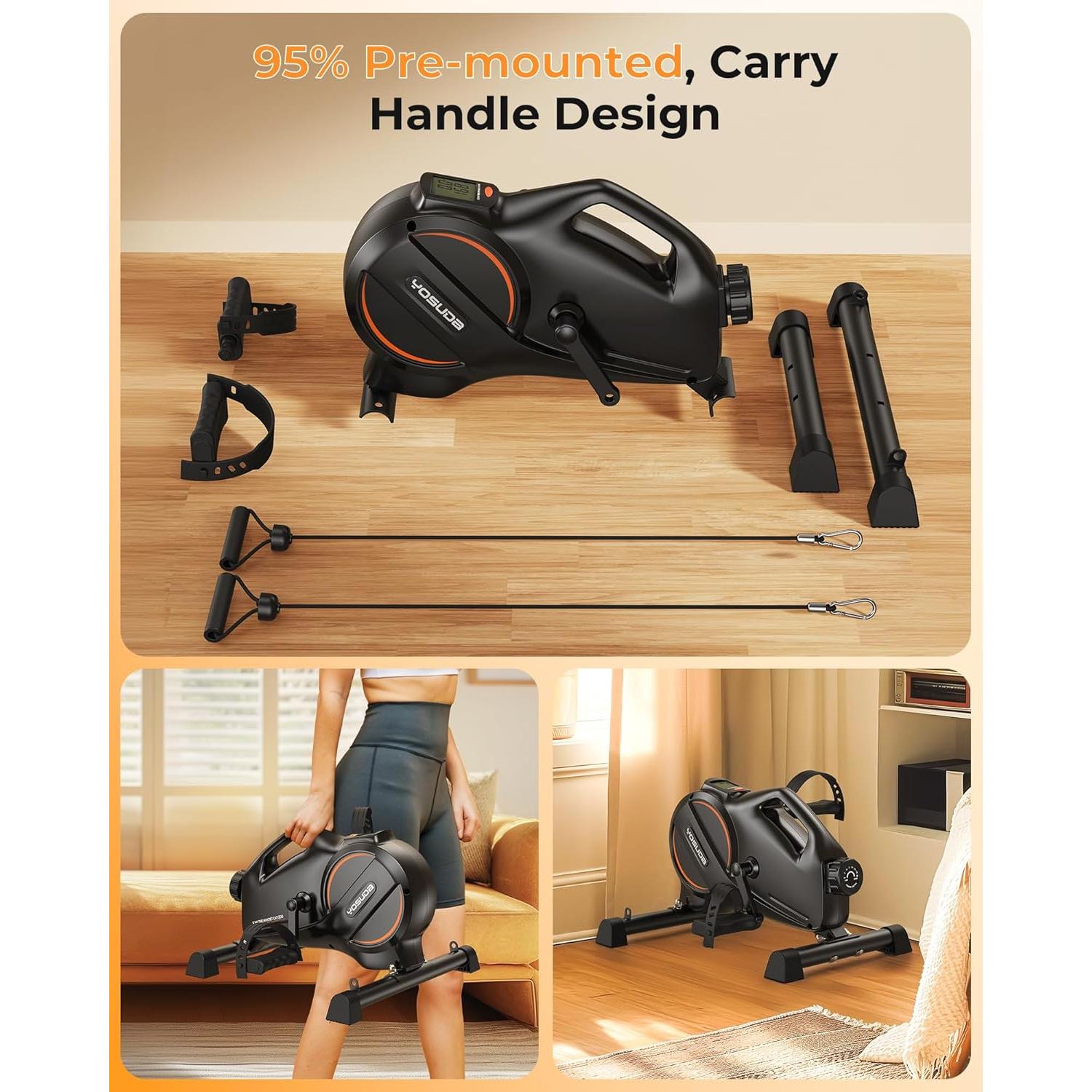 Bicicleta de Pedales YOSUDA YSD-MS-01 para Escritorio 16 Niveles