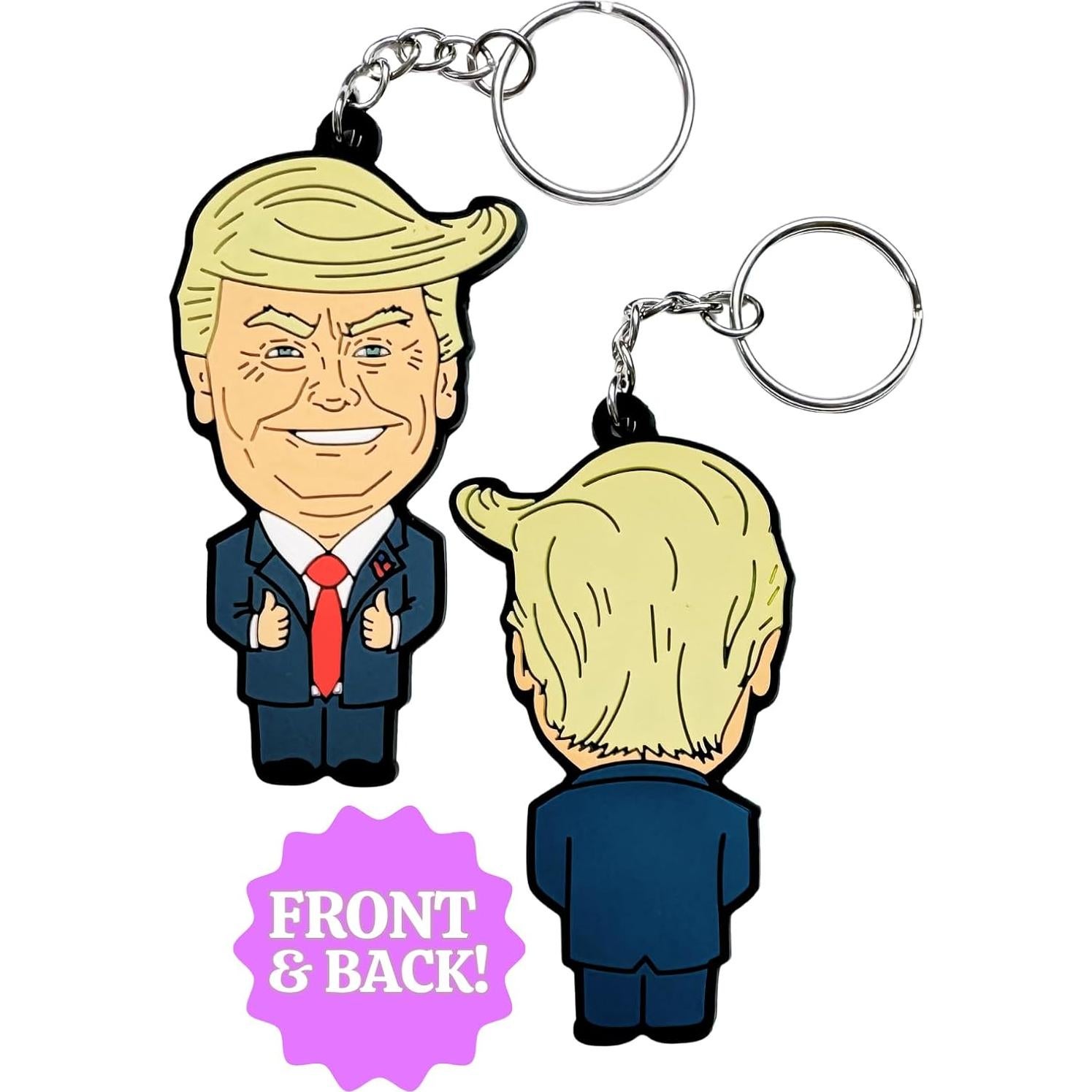 Llavero caricatura Donald Trump - 3.81 cm - Sátira política