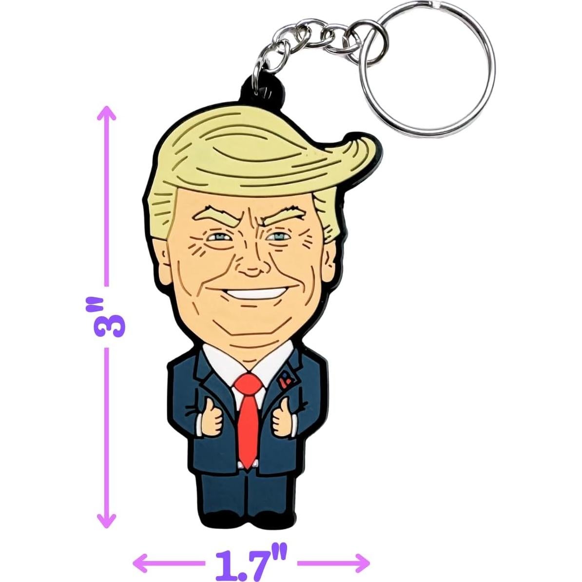 Llavero caricatura Donald Trump - 3.81 cm - Sátira política