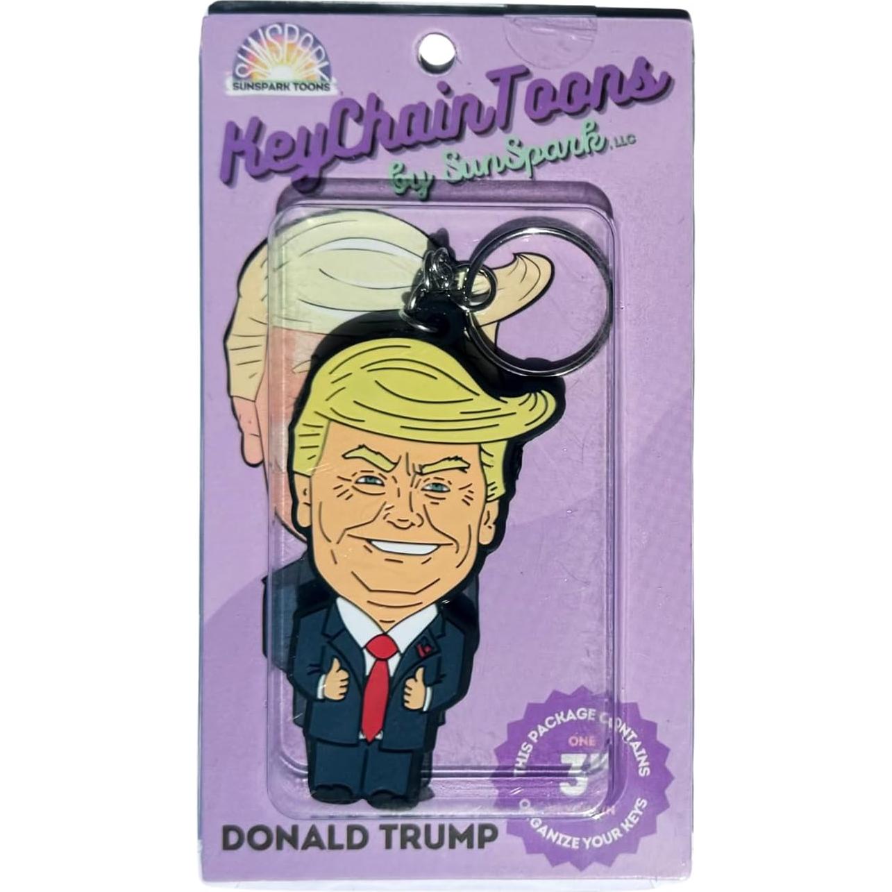 Llavero caricatura Donald Trump - 3.81 cm - Sátira política