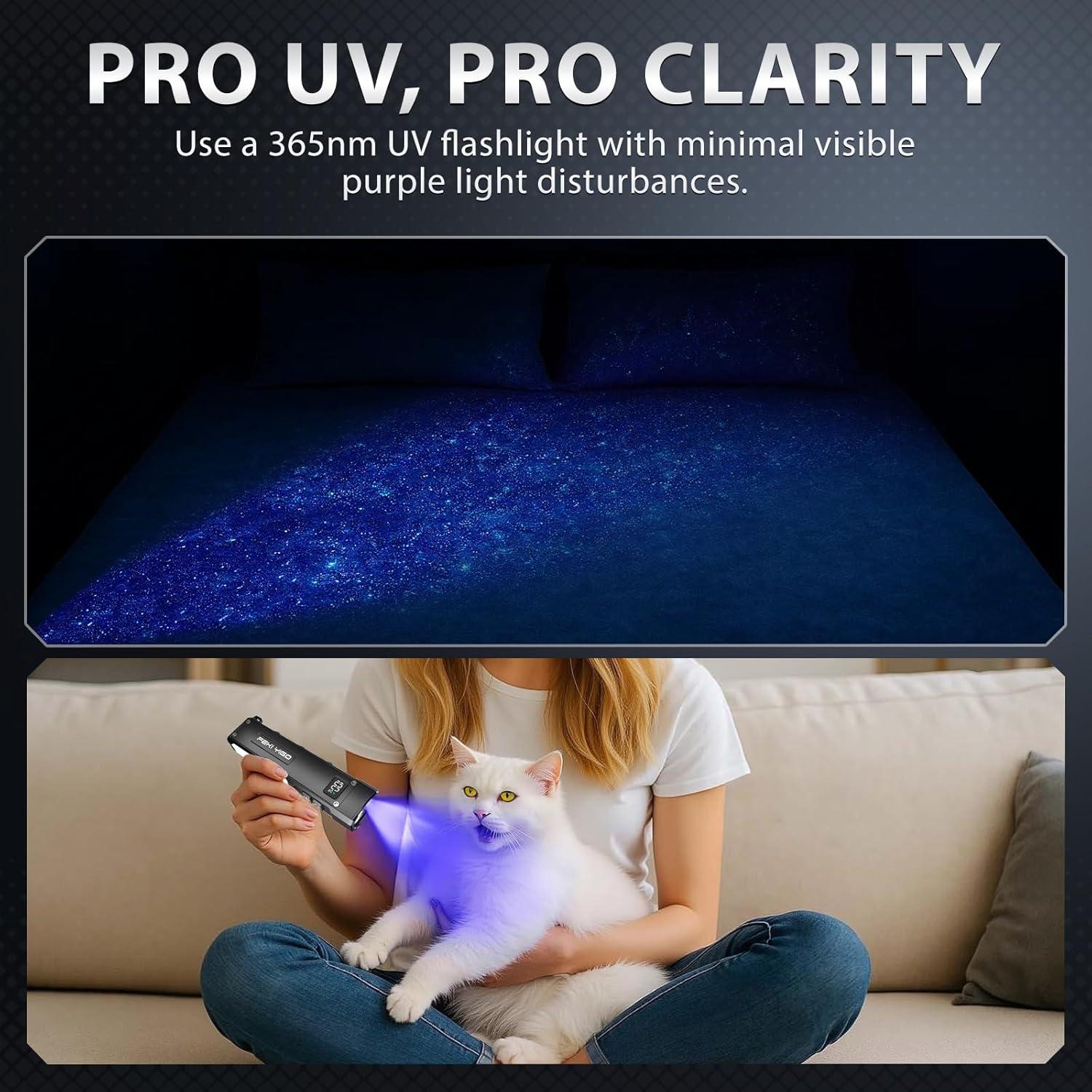 Linterna Recargable Feki Yigo G02 1800 Lúmenes LED Naranja