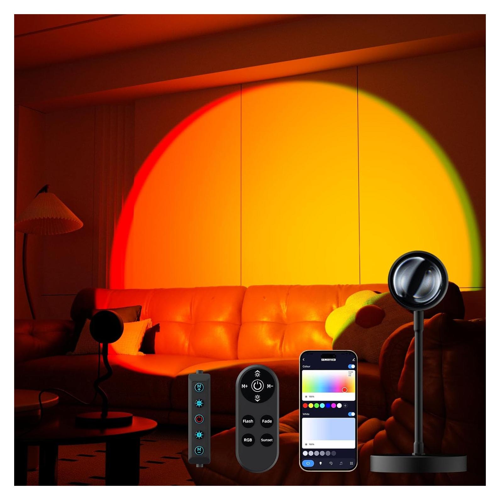 Proyector de Luz del Atardecer SEMRYICO R502 LED Multicolor