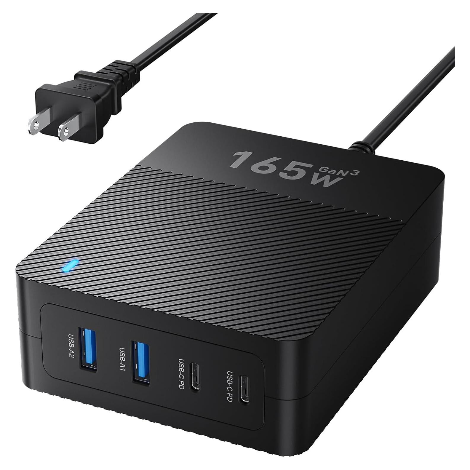 Cargador Rápido USB C 165W 4 Puertos Dongguan Kingtron