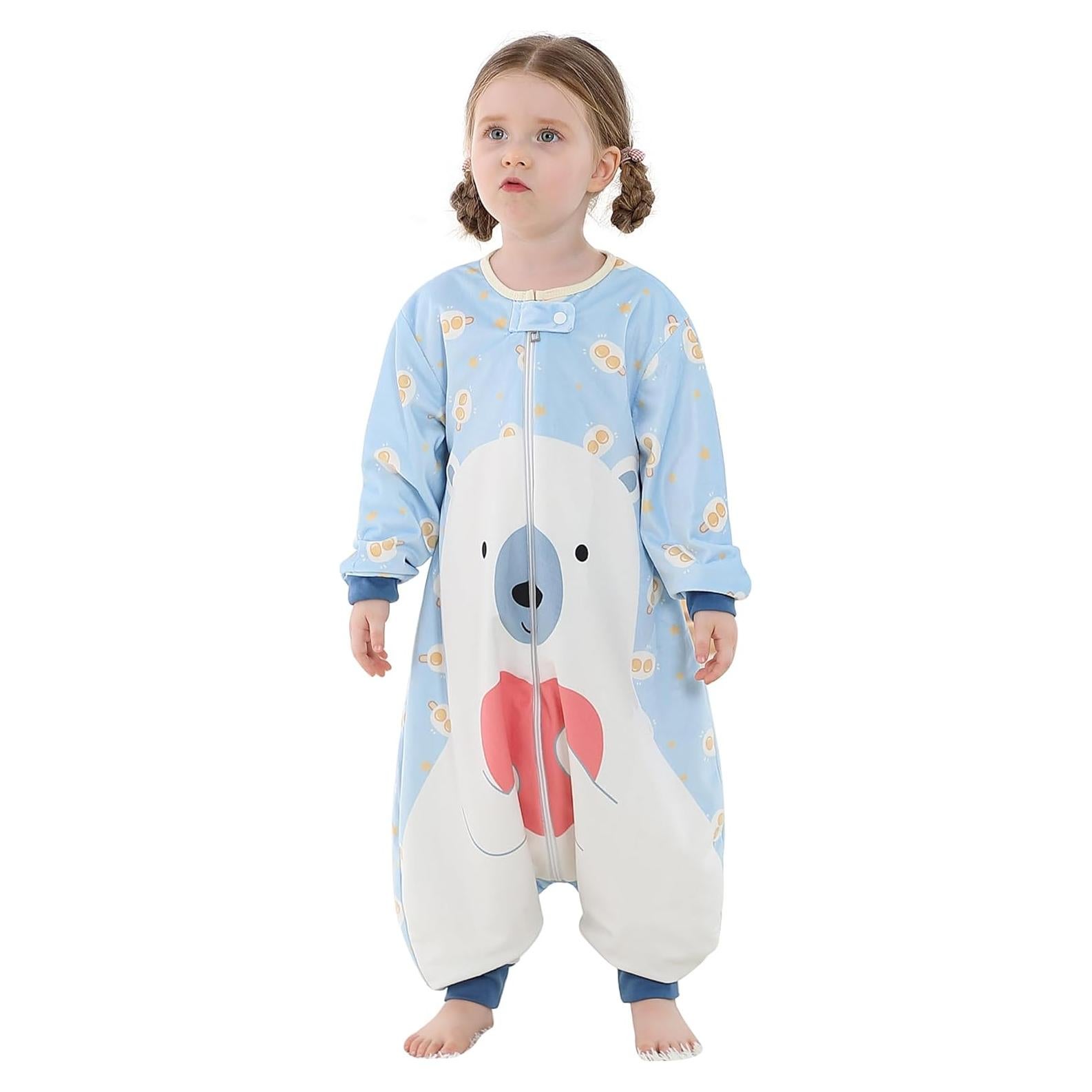 Saco de Dormir para Bebés HAHASHOW 3T Oso Largo Sin Mangas