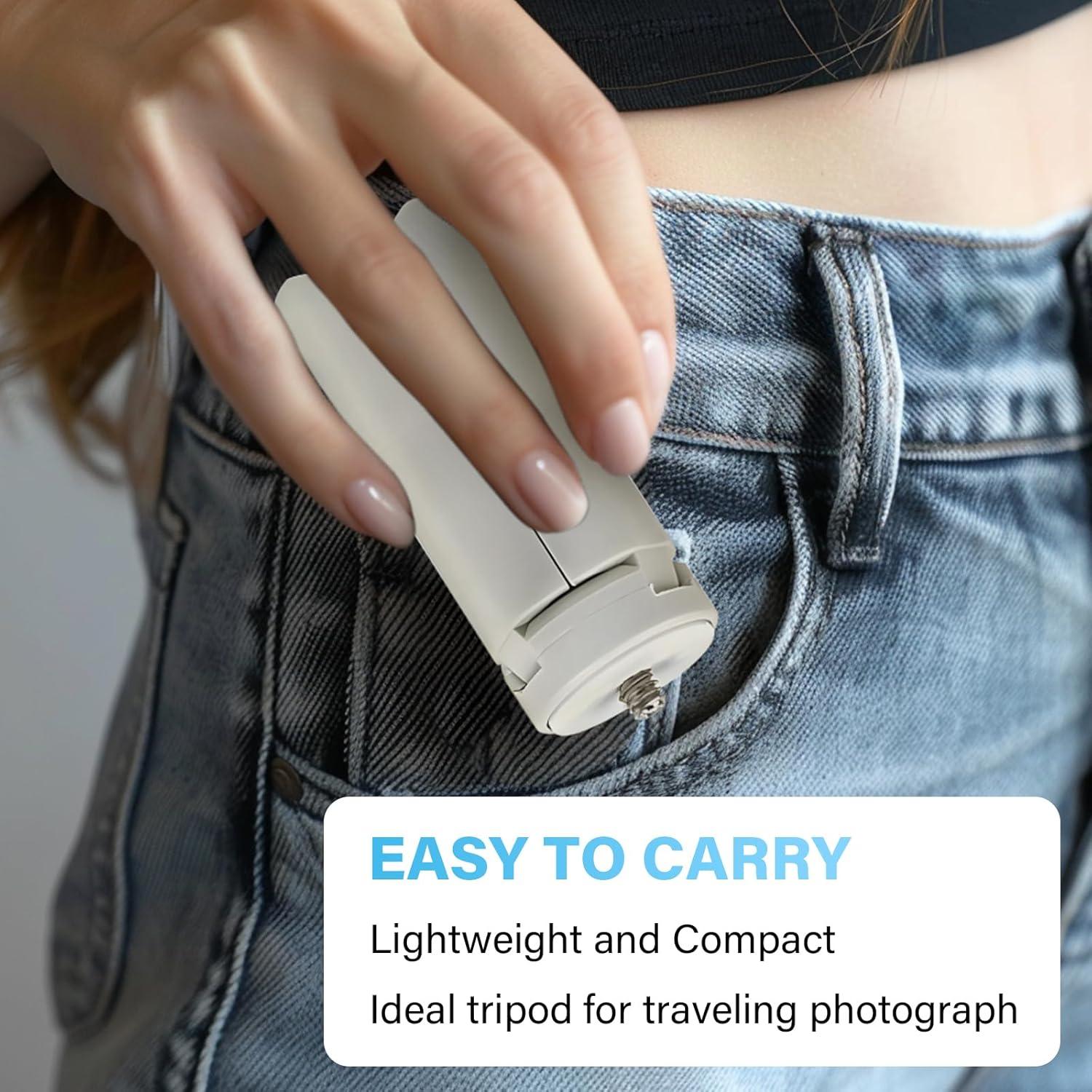 Trípode Mini TYUANDOUER Plegable para DJI Osmo Pocket 3 - Blanco