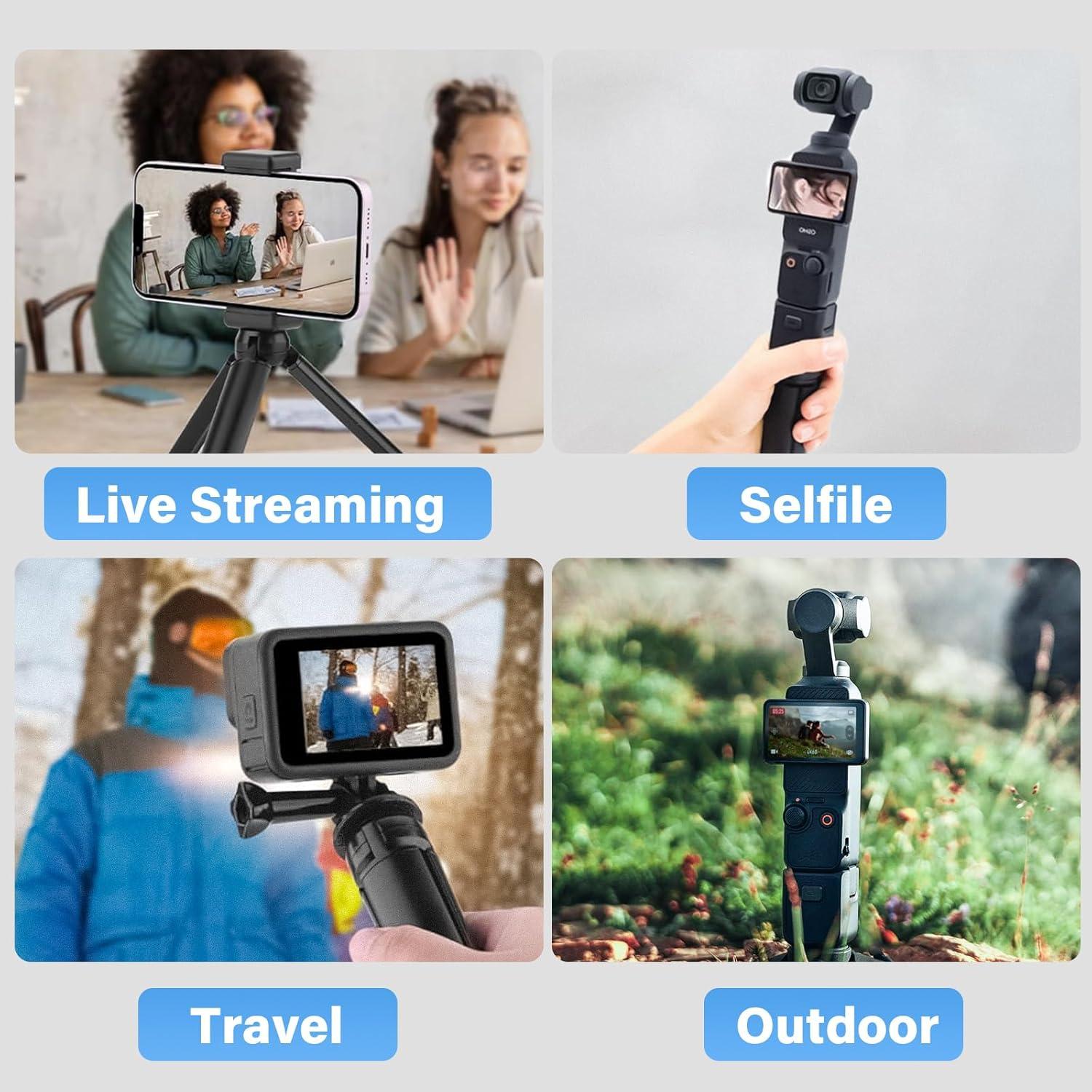 Trípode Mini TYUANDOUER Plegable para DJI Osmo Pocket 3 - Blanco