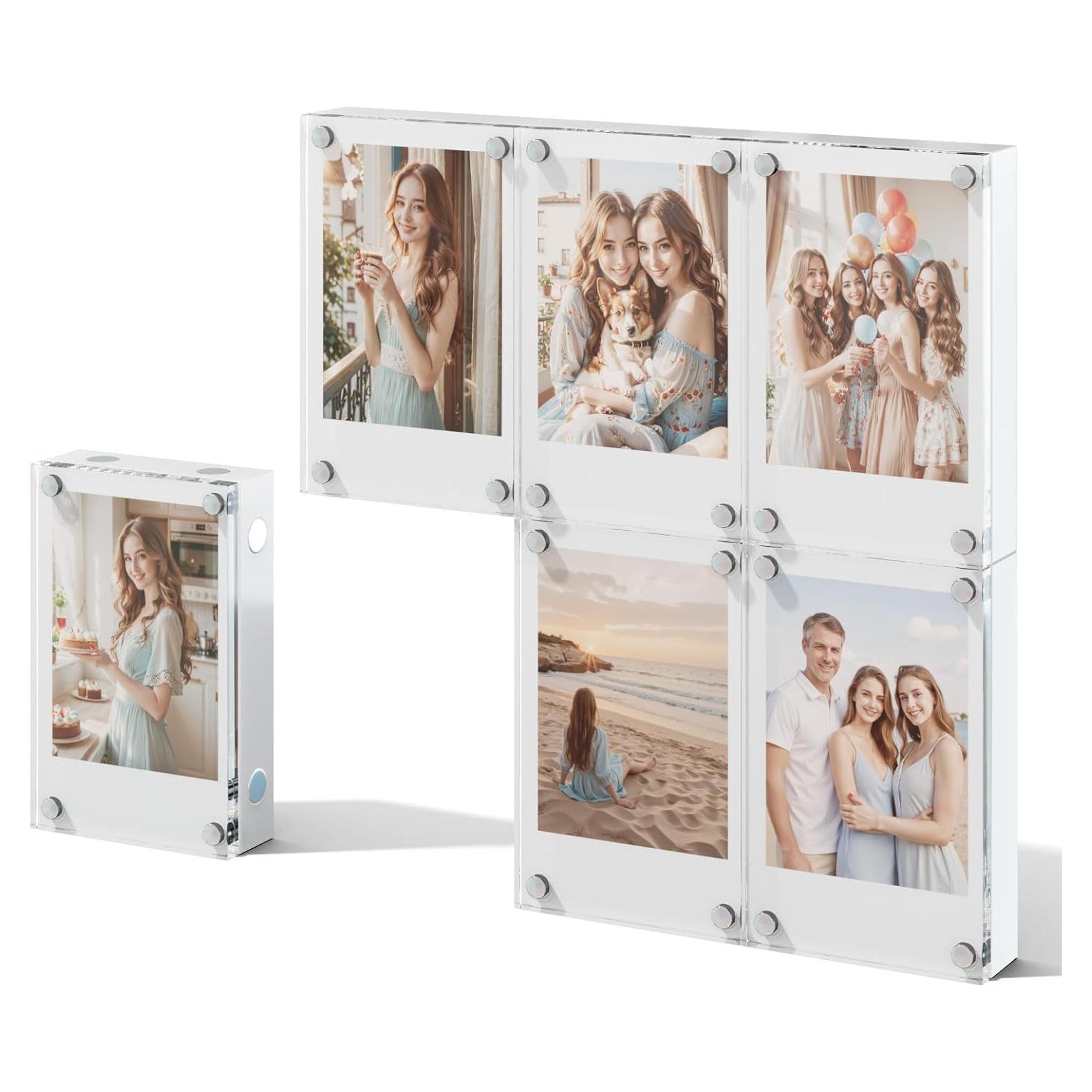 Marco de Foto 2x3" NIUBEE Acrílico Magnético 6 Paquetes