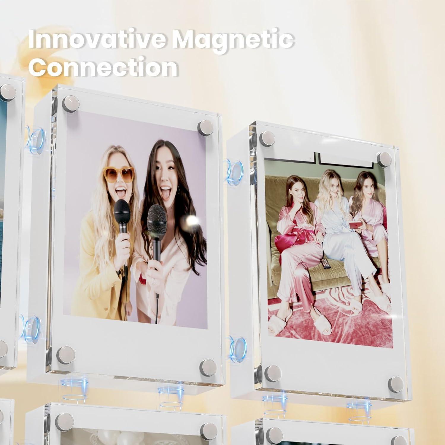 Marco de Foto 2x3" NIUBEE Acrílico Magnético 6 Paquetes