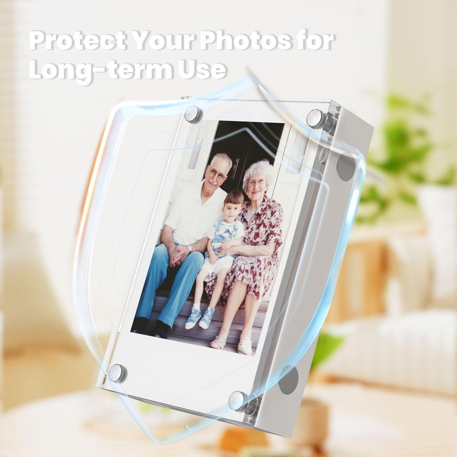 Marco de Foto 2x3" NIUBEE Acrílico Magnético 6 Paquetes