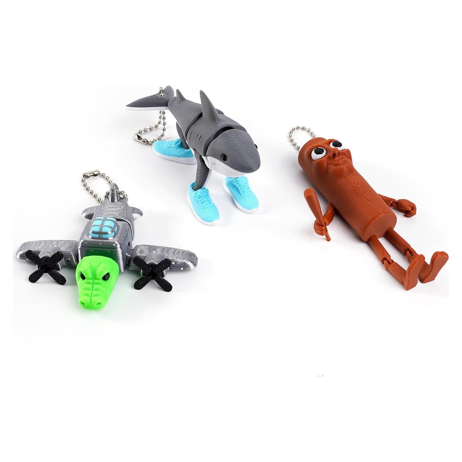 Set de 3 Llavero Figuras Coleccionables Sarcidery