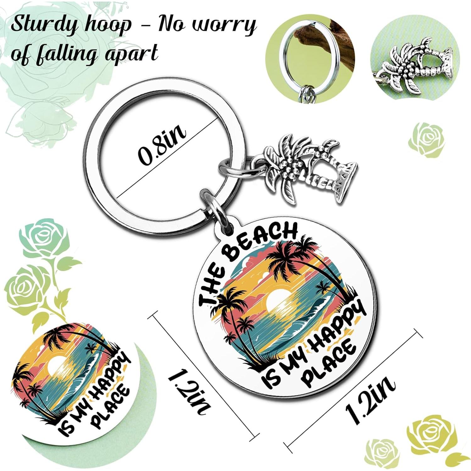 Llavero de Concha Playa - Regalo Oceánico para Mujeres