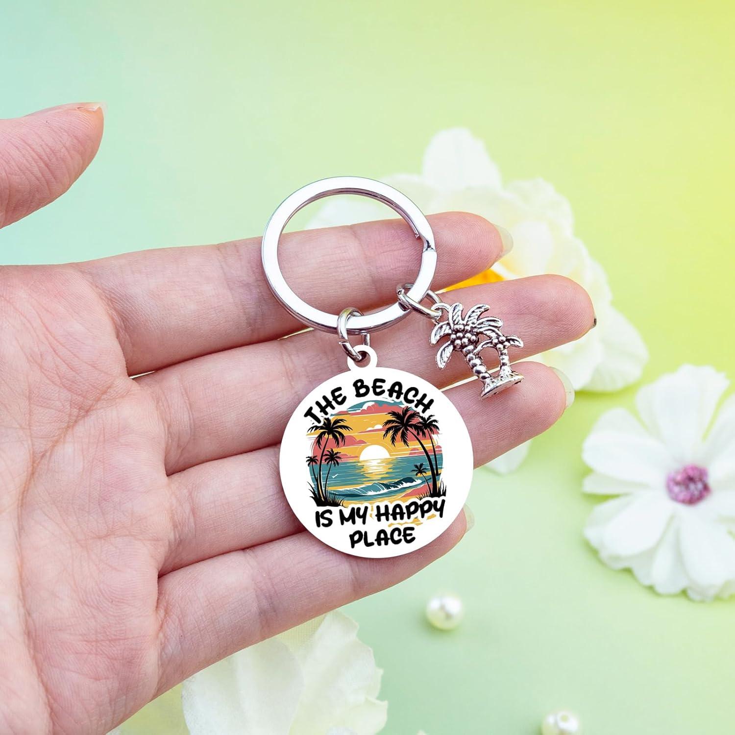 Llavero de Concha Playa - Regalo Oceánico para Mujeres