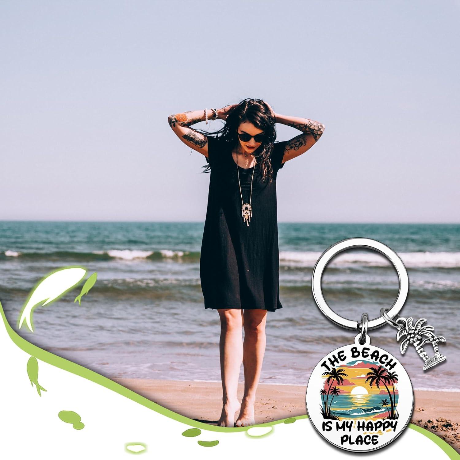 Llavero de Concha Playa - Regalo Oceánico para Mujeres