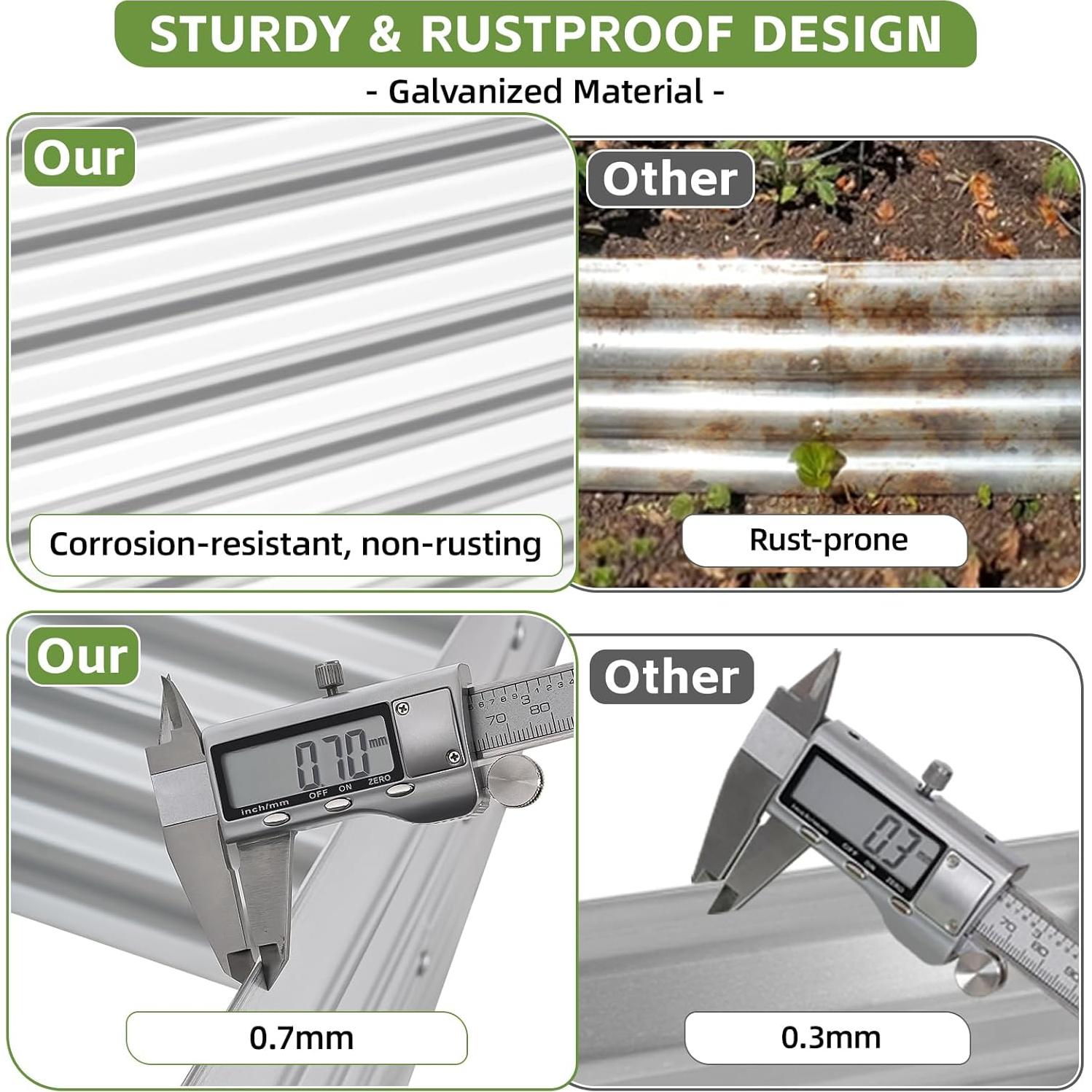 Cama de Jardín Elevada GoCampDirect 1.22x0.61x0.61m Plata