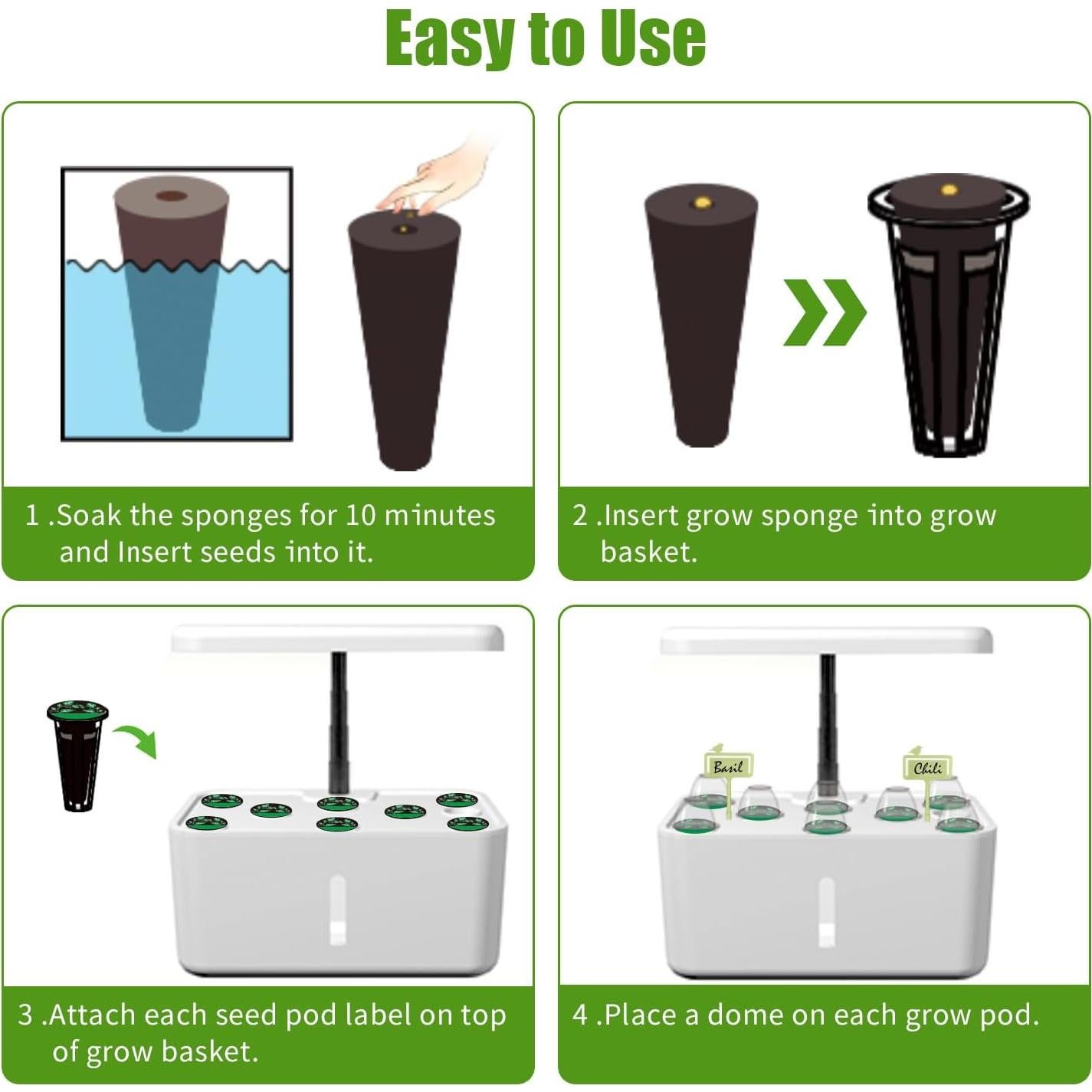 Kit Hidropónico 84 Piezas Dryades - Cultivo de Plantas