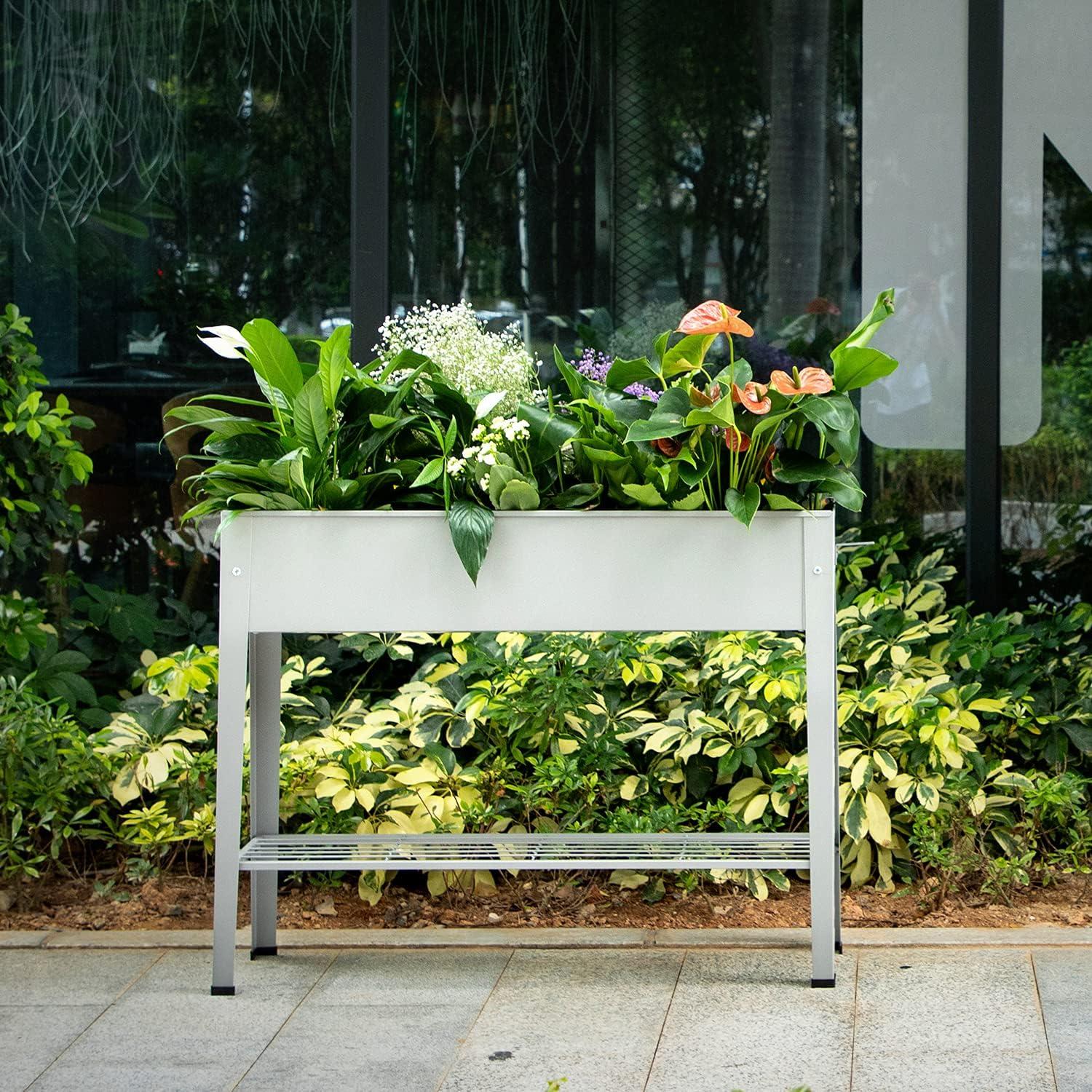 Cama Elevada de Jardín ProGard 101.6 cm Gris Resistente