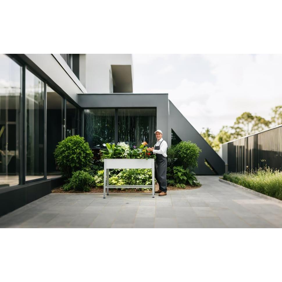 Cama Elevada de Jardín ProGard 101.6 cm Gris Resistente