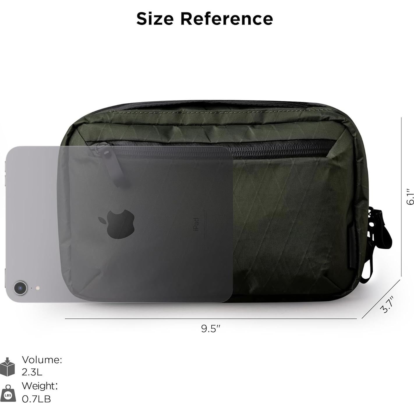 ALPAKA Elements Tech Case Max Verde Oscuro - Organizador EDC