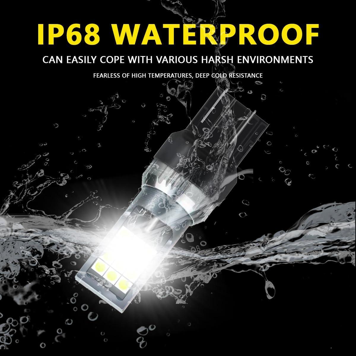 2 Bombillas LED T20 Ouylycjo Azul a Blanco 7440 7441 7443